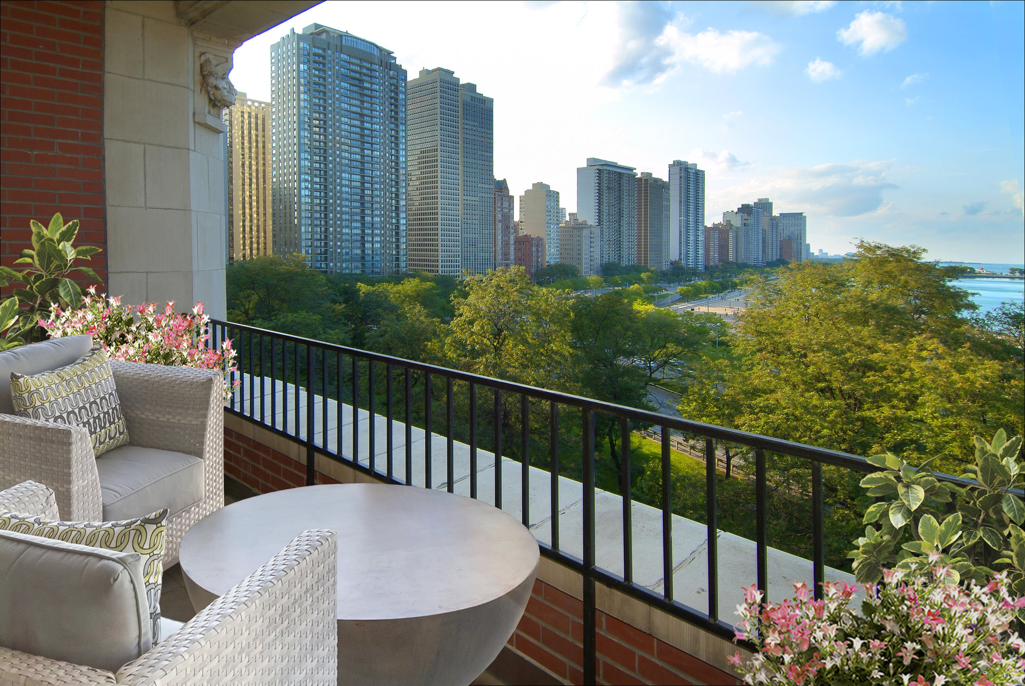 Streeterville condos with private balconies